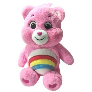 Care Bears Cheer Bear Rainbow Pink 14"Stuffed Animal Plush Kids Toy Collectible